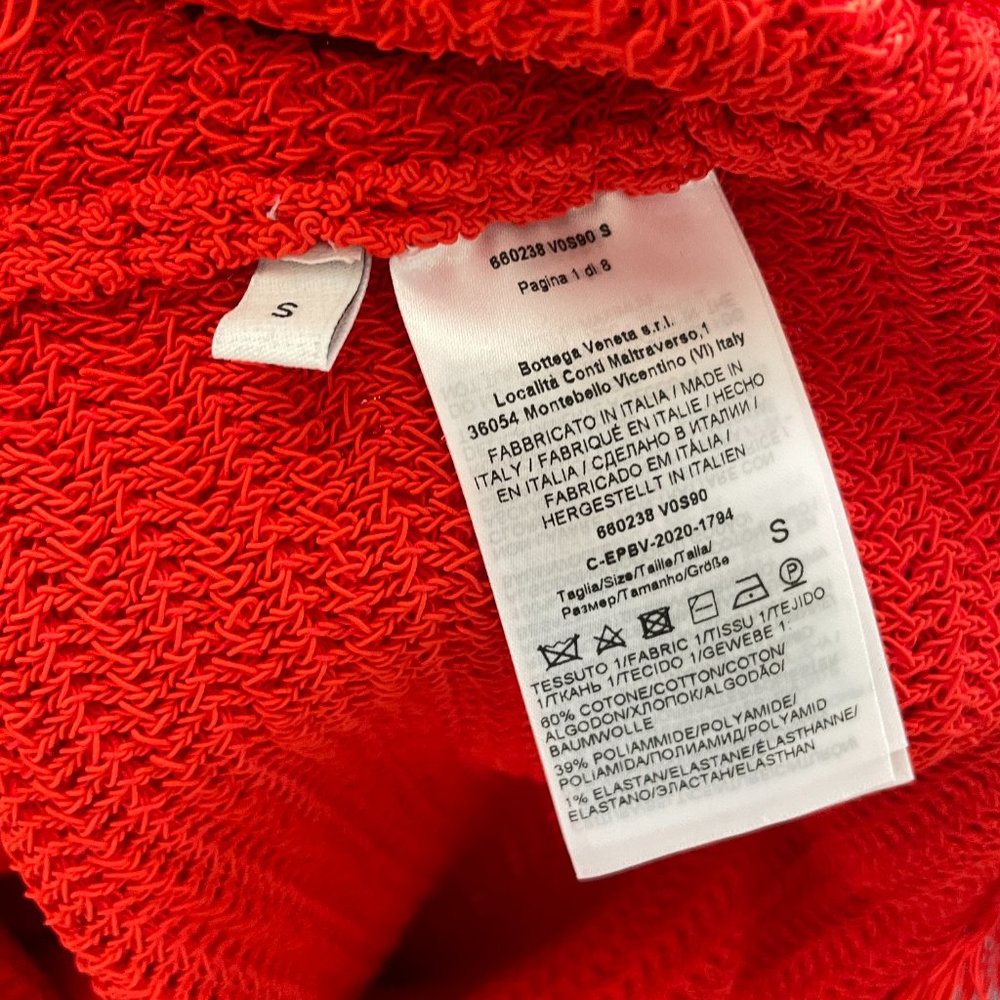 Bottega Veneta Fringed Open Knit Cotton Blend Mini Skirt - Picture 4 of 6